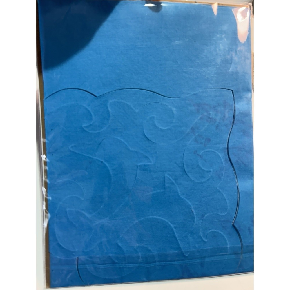 Quilt Hawaiian Applique Dancing Dolphins 100%  Kona cotton Pre Fused For Cushion - Picture 5 of 6